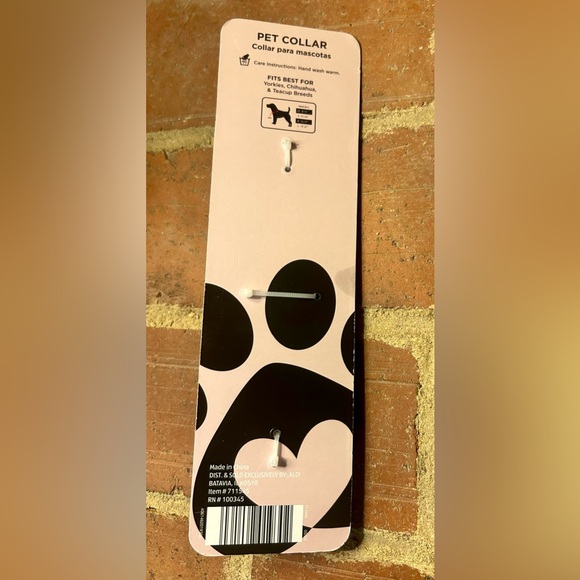 Very Cute Heart To Tail Lavender Dog Collar Size XS - Perfect for Small Dogs - Picture 4 of 5